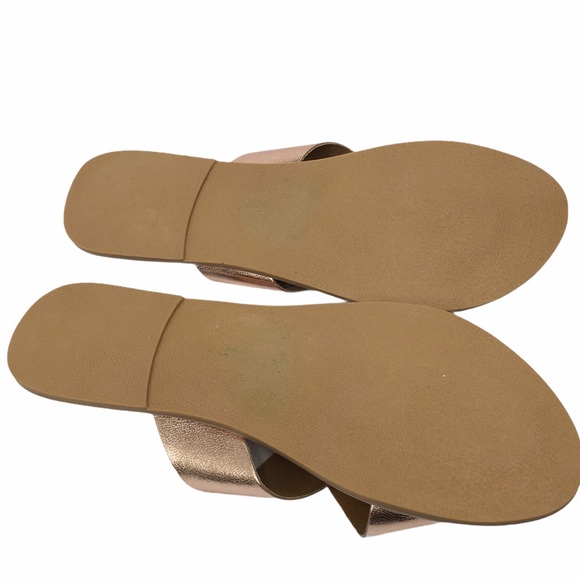 Coconuts Pebble Slides Sandals Rose Gold Size 8 - Picture 5 of 7